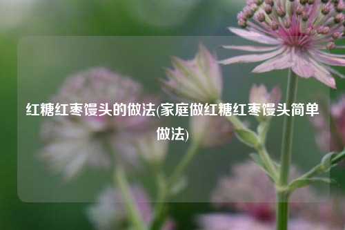 红糖红枣馒头的做法(家庭做红糖红枣馒头简单做法)