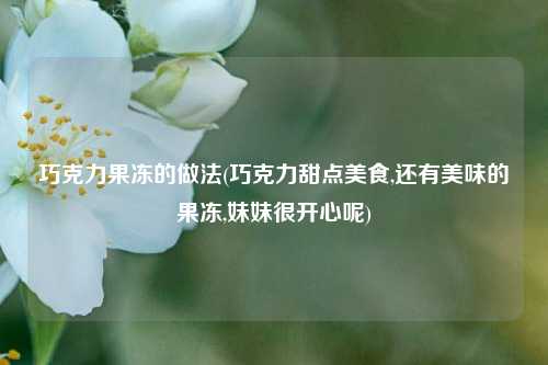 巧克力果冻的做法(巧克力甜点美食,还有美味的果冻,妹妹很开心呢)
